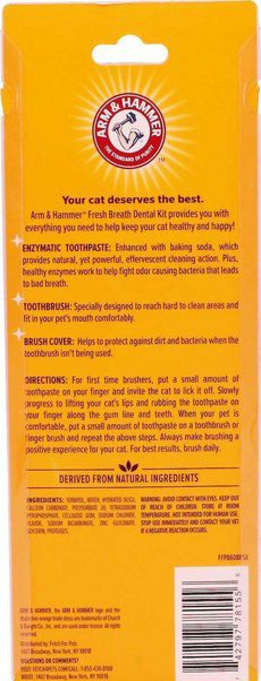 Cat Healthcare * | Store Arm & Hammer Fresh Breath Tuna Flavored Enzymatic Kitten Dental Kit