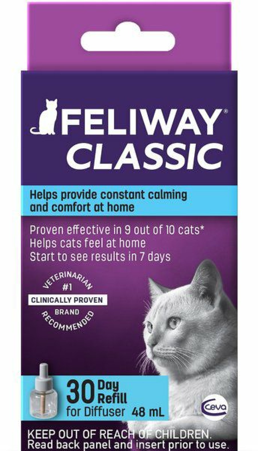 Cat Healthcare * | Shop Feliway Classic Calming Diffuser Refill For Cats, 30 Day