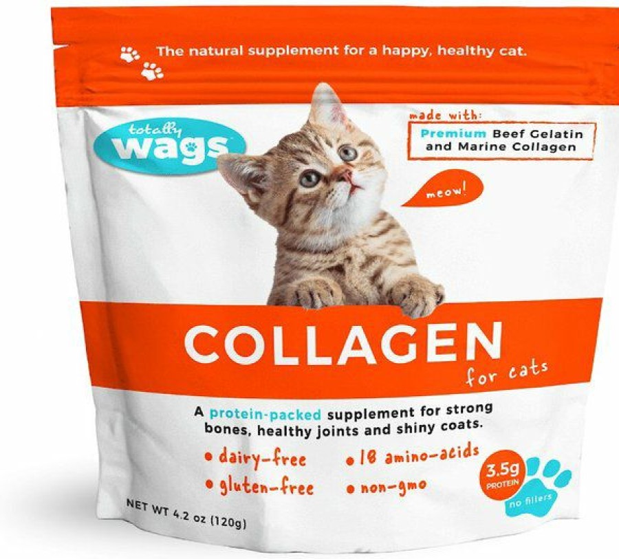 Cat Vitamins & Supplements * | Outlet Totally Wags Collagen Cat Supplement, 4.2-Oz Bag