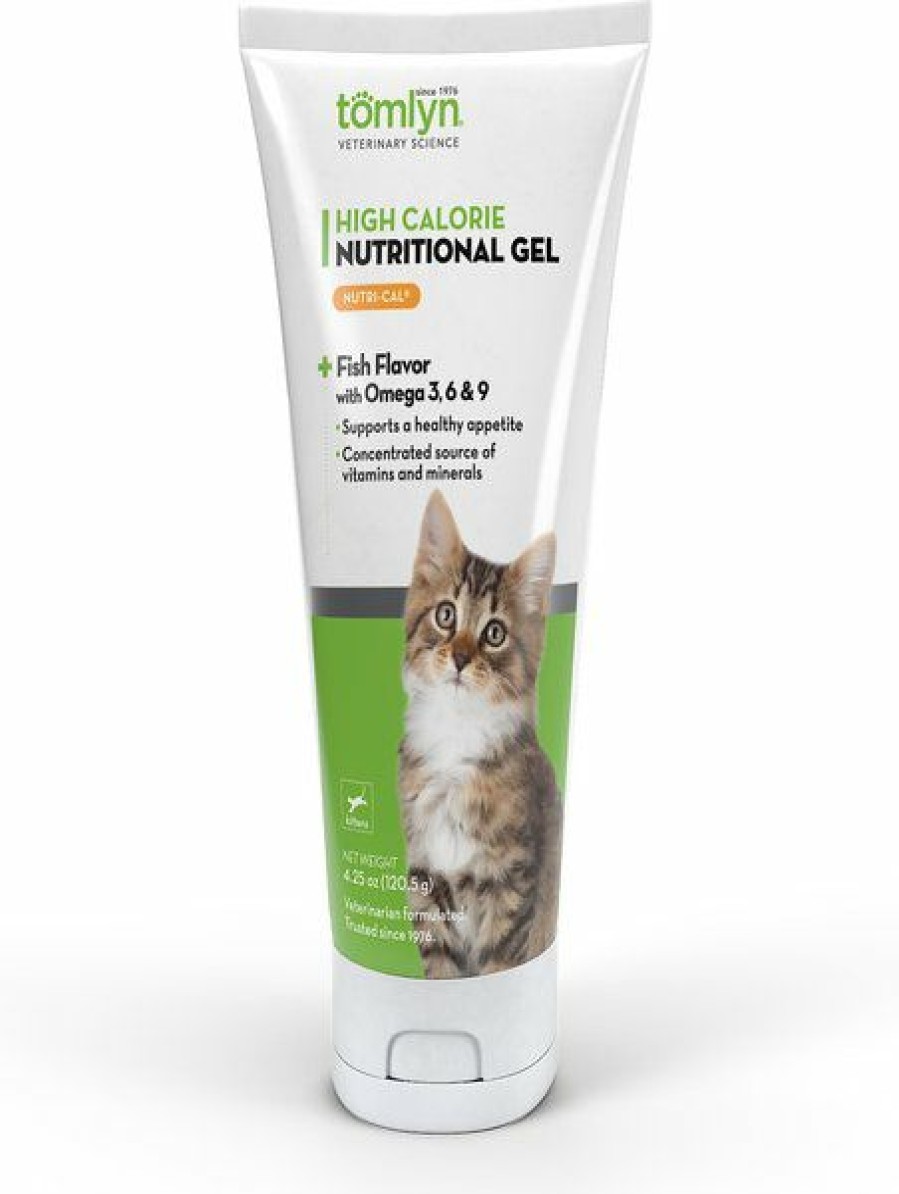 Cat Vitamins & Supplements * | New Tomlyn Nutri-Cal Fish Flavor Gel High Calorie Supplement For Kittens, 4.25-Oz Tube