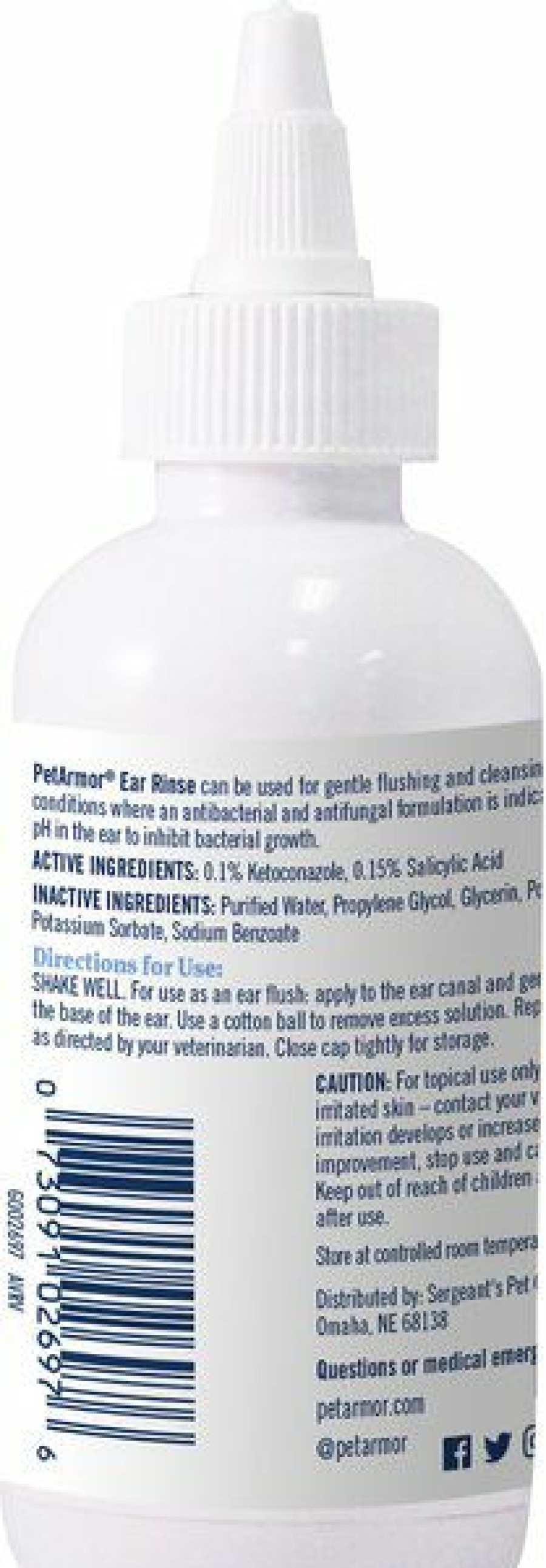 Cat Healthcare * | Discount Petarmor Ear Rinse For Dogs & Cats, 4-Oz Bottle