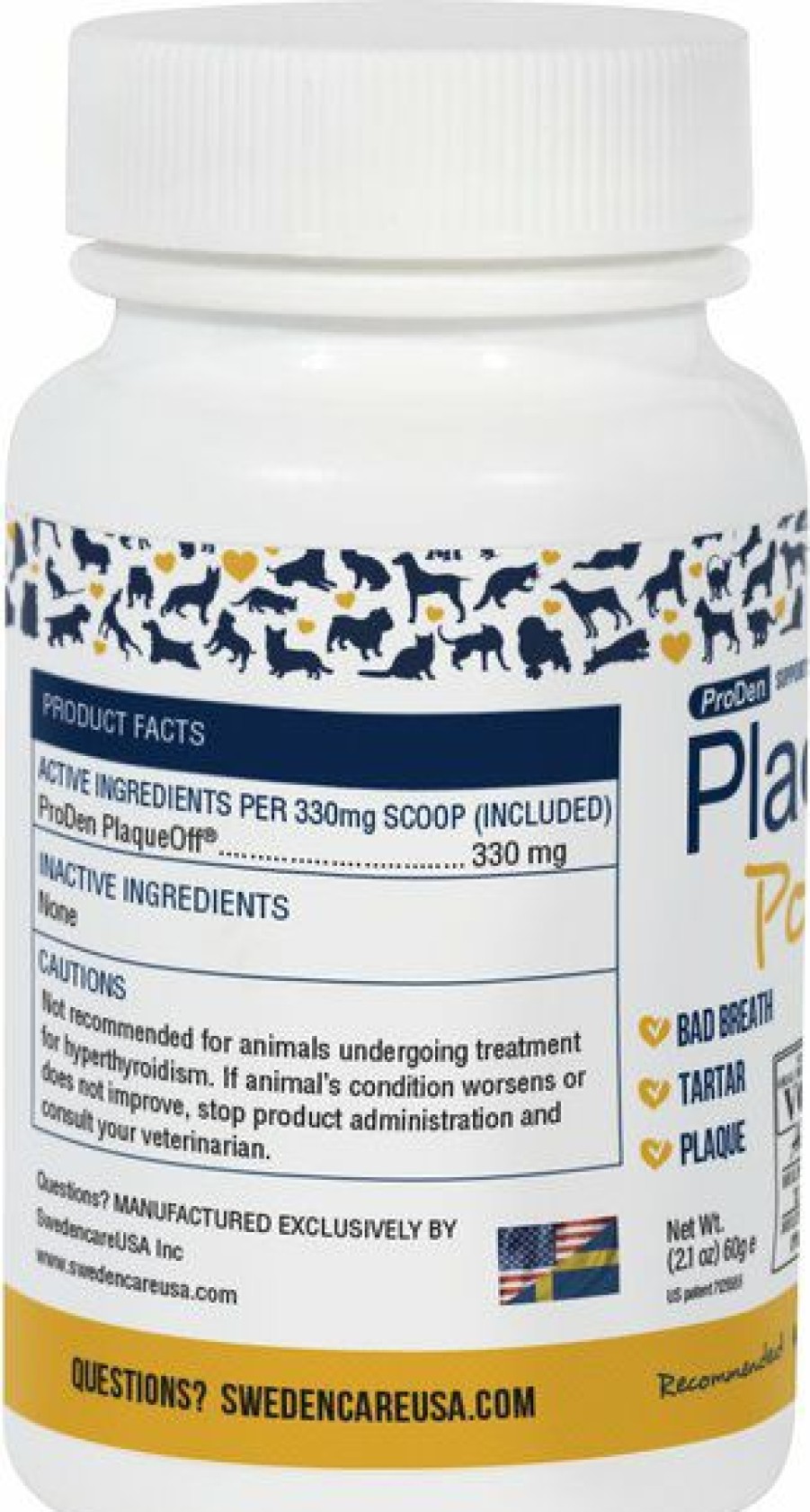 Cat Vitamins & Supplements * | Outlet Proden Plaqueoff Powder Dog & Cat Supplement