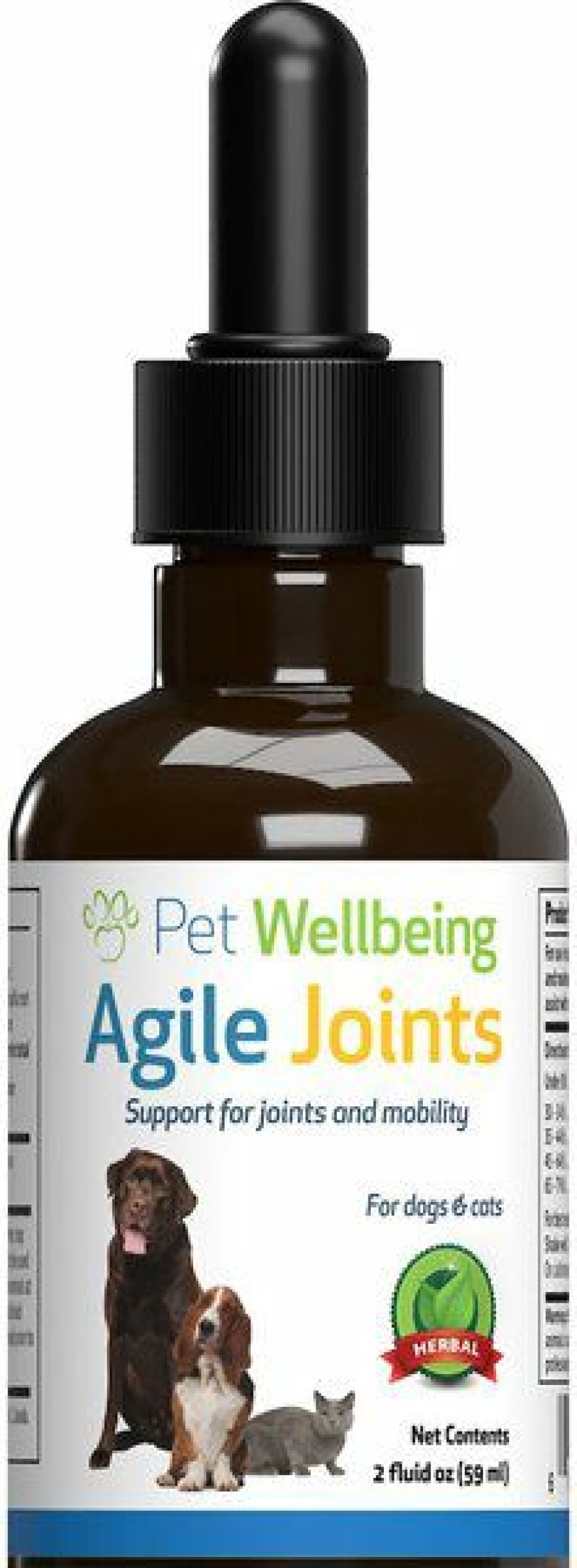 Cat Vitamins & Supplements * | Shop Pet Wellbeing Agile Joints Bacon Flavored Liquid Joint Supplement For Dogs & Cats