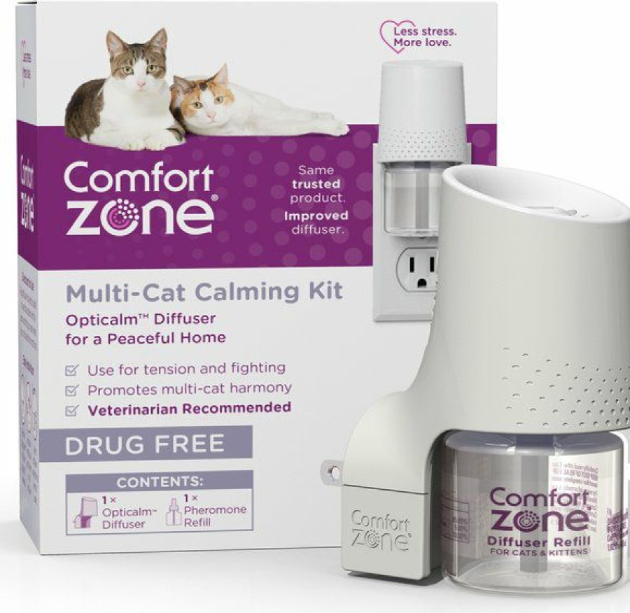 Cat Healthcare * | New Comfort Zone Multi-Cat Calming Diffuser For Cats, 30 Day