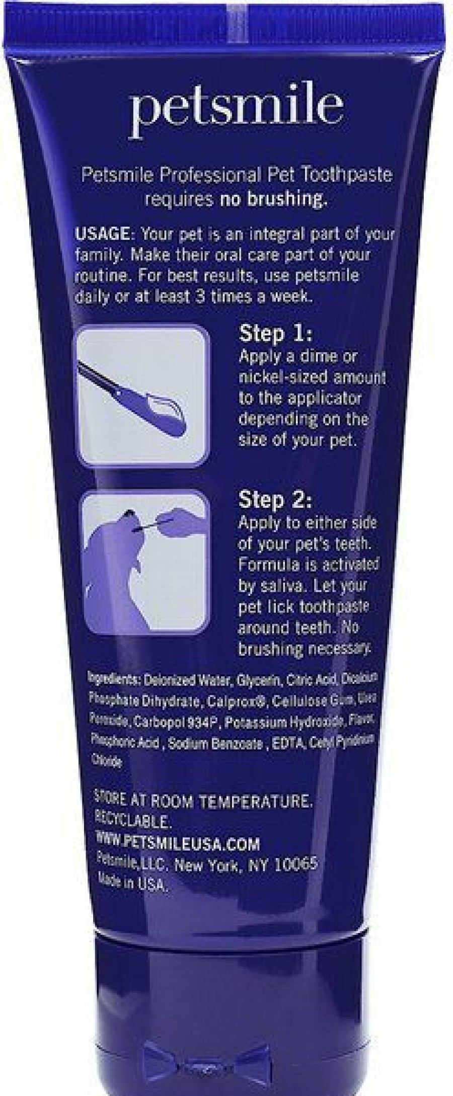 Cat Healthcare * | Limited Edition Petsmile Professional Natural London Broil Flavor Dog & Cat Toothpaste, 2.5-Oz Tube