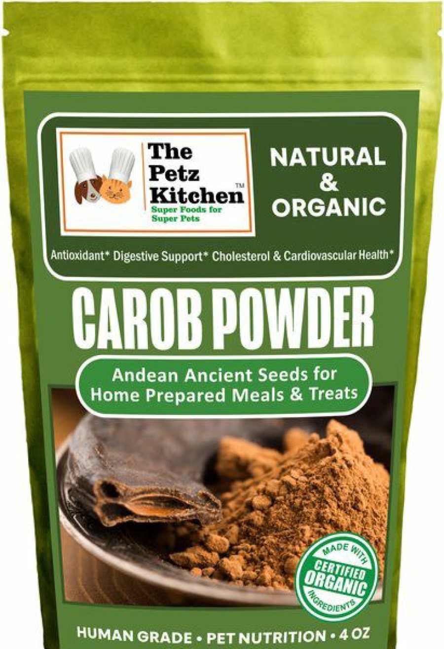 Cat Vitamins & Supplements * | Shop The Petz Kitchen Carob Powder Dog & Cat Supplement