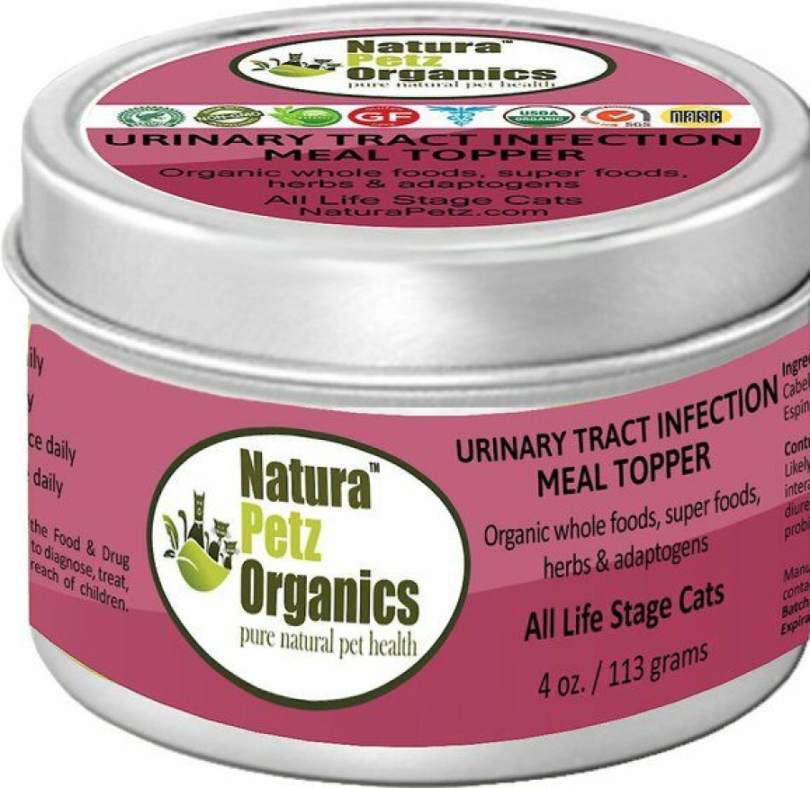 Cat Vitamins & Supplements * | Discount Natura Petz Organics Urinary Tract Infection Turkey Flavored Powder Urinary & Kidney Supplement For Cats, 4-Oz Tin