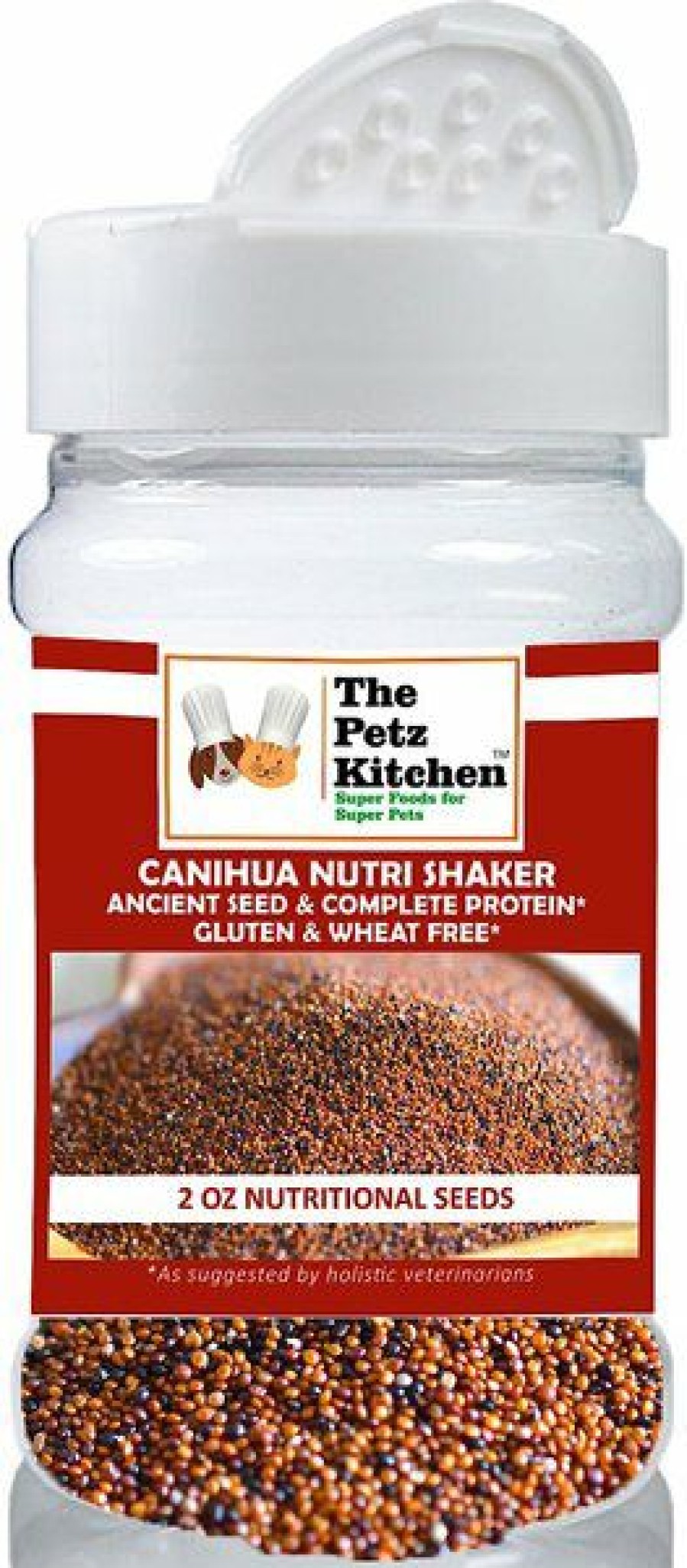 Cat Vitamins & Supplements * | Outlet The Petz Kitchen Canihua Flour Organic Ancient Seed Grain Complete Protein Powder Dog & Cat Supplement, 2-Oz Jar