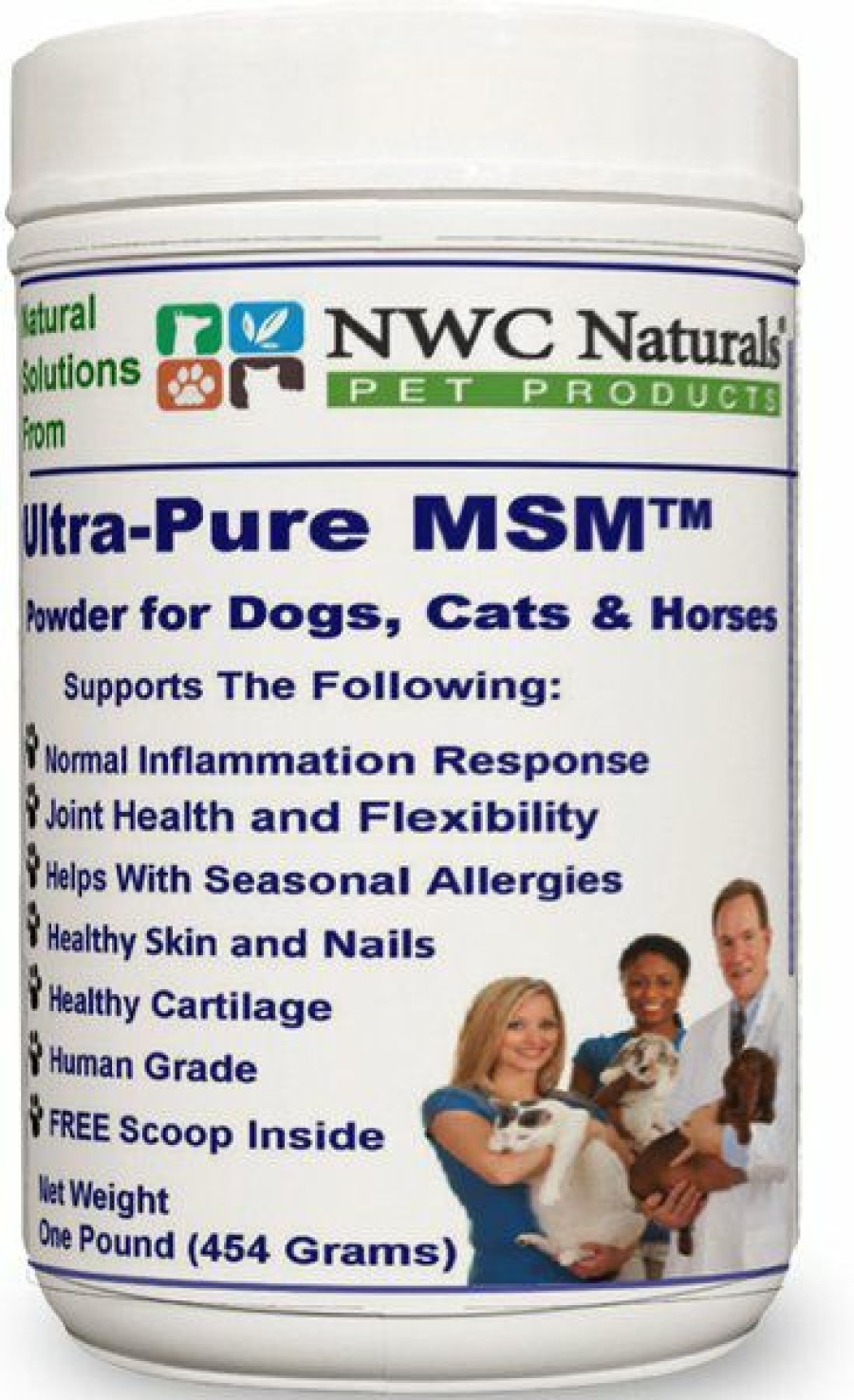 Cat Vitamins & Supplements * | Shop Nwc Naturals Ultra-Pure Msm Powder Dog, Cat & Horse Supplement, 1-Lb Bottle