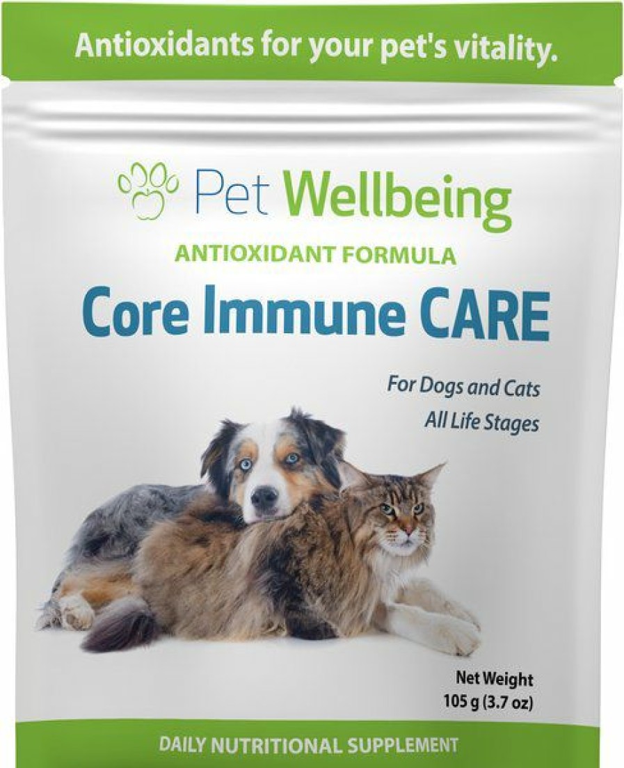 Cat Vitamins & Supplements * | Shop Pet Wellbeing Core Immune Care Beef Flavored Powder Immune Supplement For Dogs & Cats, 3.7-Oz Bottle