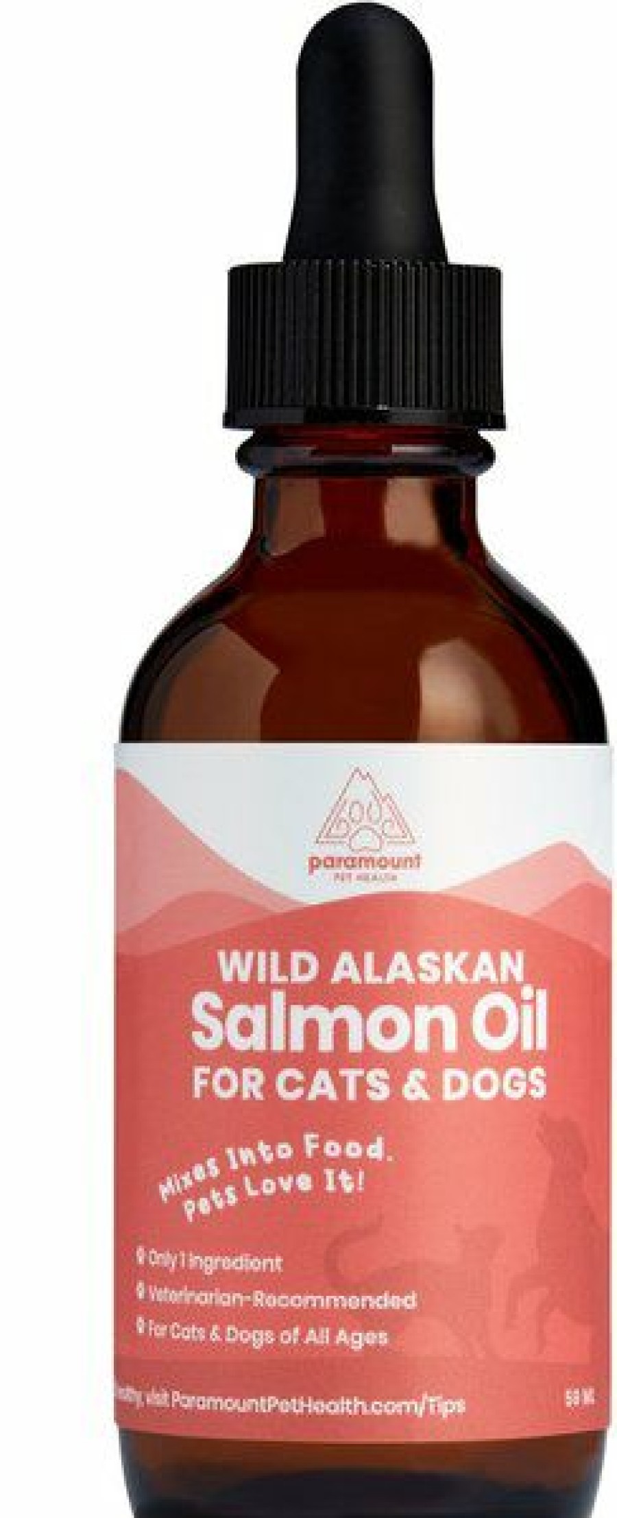 Cat Vitamins & Supplements * | Discount Paramount Pet Health Wild Alaskan Salmon Oil Dog & Cat Supplement, 2-Oz