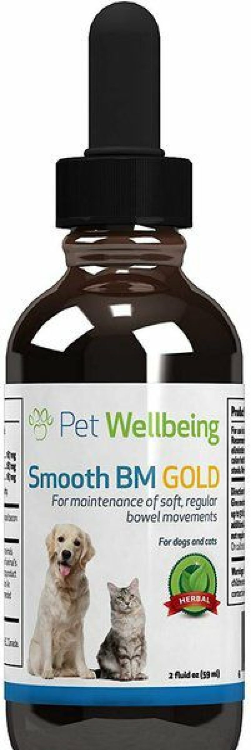 Cat Vitamins & Supplements * | New Pet Wellbeing Smooth Bm Gold Bacon Flavored Liquid Digestive Supplement For Cats & Dogs