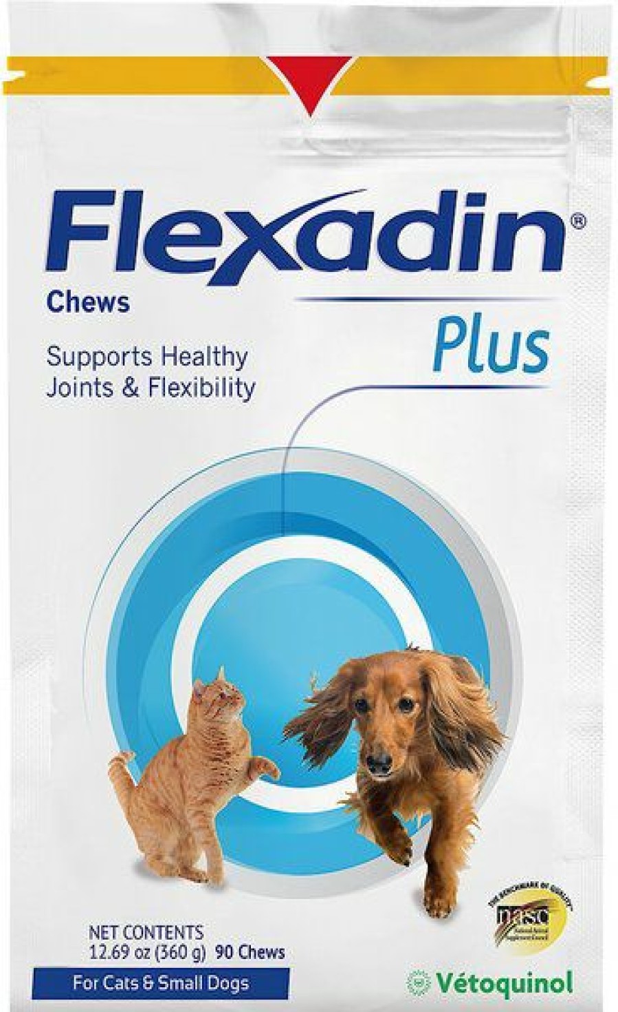 Cat Vitamins & Supplements * | Shop Vetoquinol Flexadin Plus Soft Chews Joint Supplement For Cats & Dogs, 90 Count