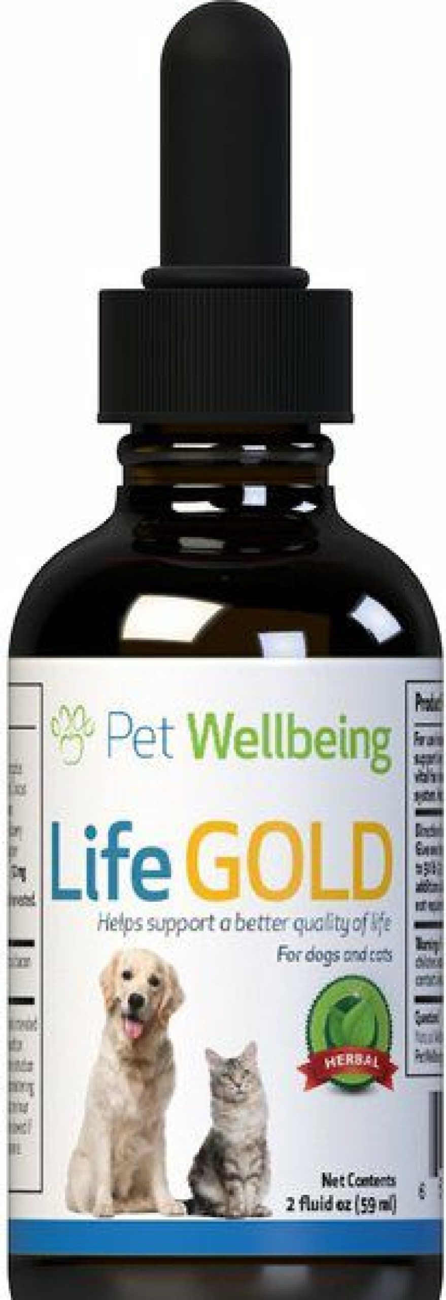 Cat Vitamins & Supplements * | Discount Pet Wellbeing Life Gold Bacon Flavored Liquid Immune Supplement For Cats & Dogs, 2-Oz Bottle