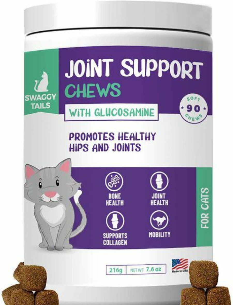 Cat Vitamins & Supplements * | Store Swaggy Tails Joint Support Cat Supplement, 90 Count