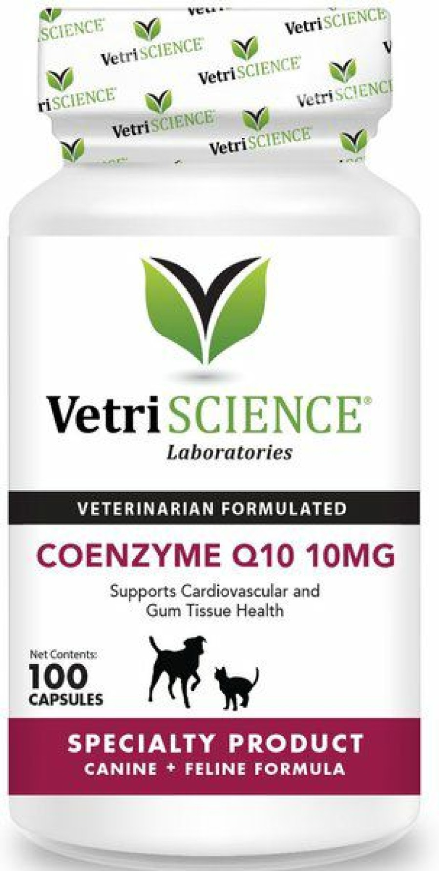 Cat Vitamins & Supplements * | Outlet Vetriscience Coenzyme Q10 10 Mg Capsules Heart Supplement For Cats & Dogs, 100 Count