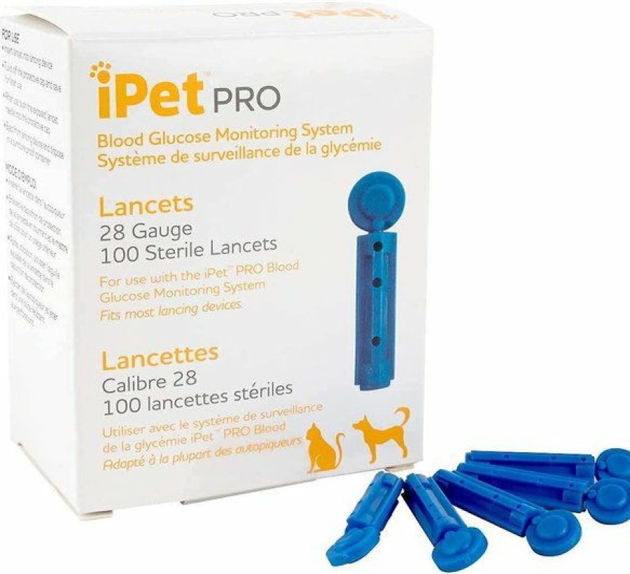 Cat Healthcare * | New Ipet Pro Ulti-Thin Sterile Lancets For Dogs & Cats, 28-Gauge, 100 Count