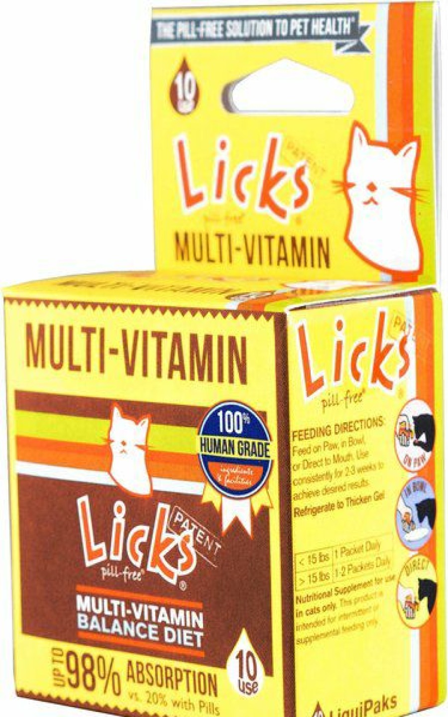 Cat Vitamins & Supplements * | Shop Licks Pill-Free Multi-Vitamin Cat Supplement