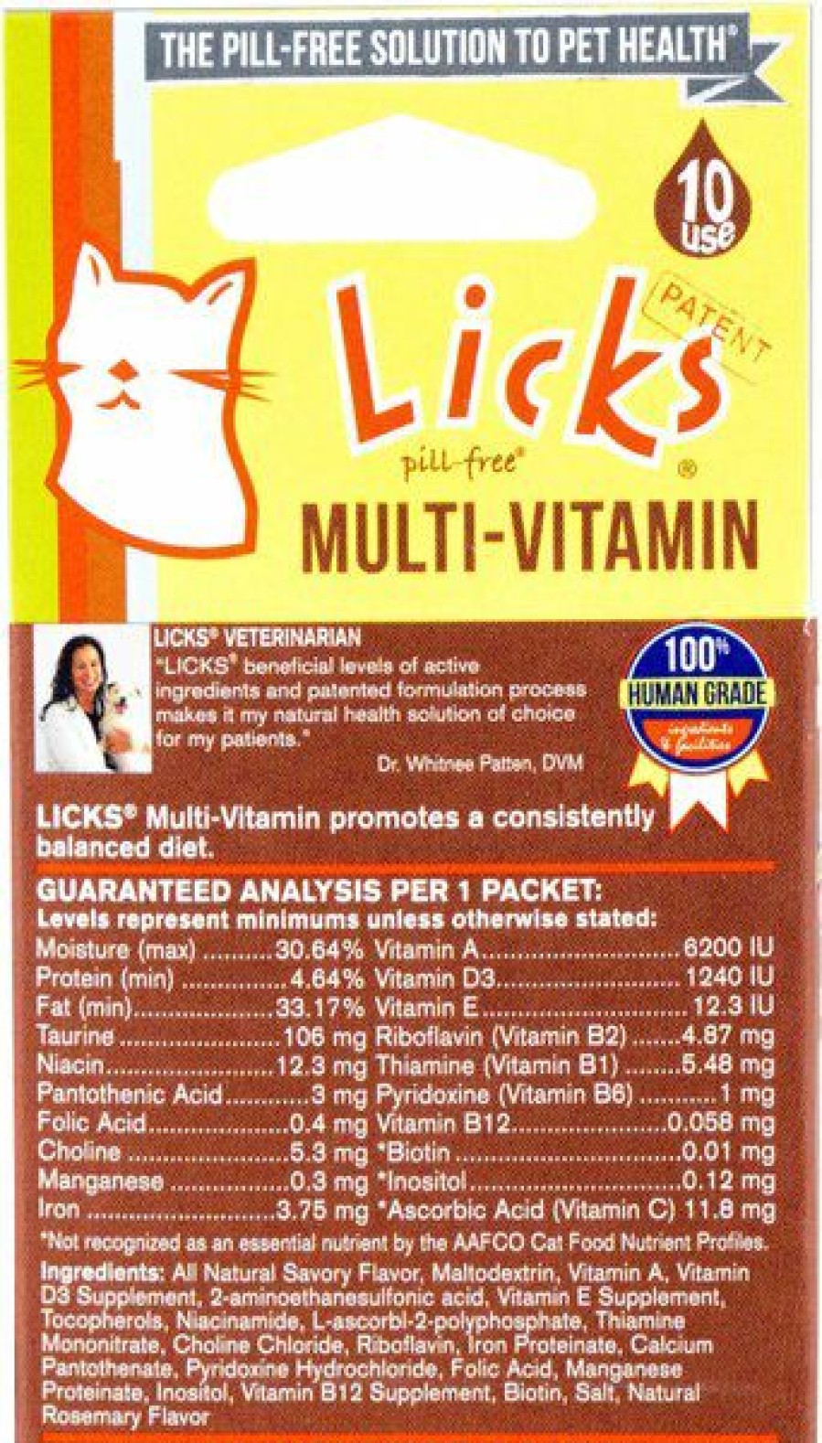 Cat Vitamins & Supplements * | Shop Licks Pill-Free Multi-Vitamin Cat Supplement