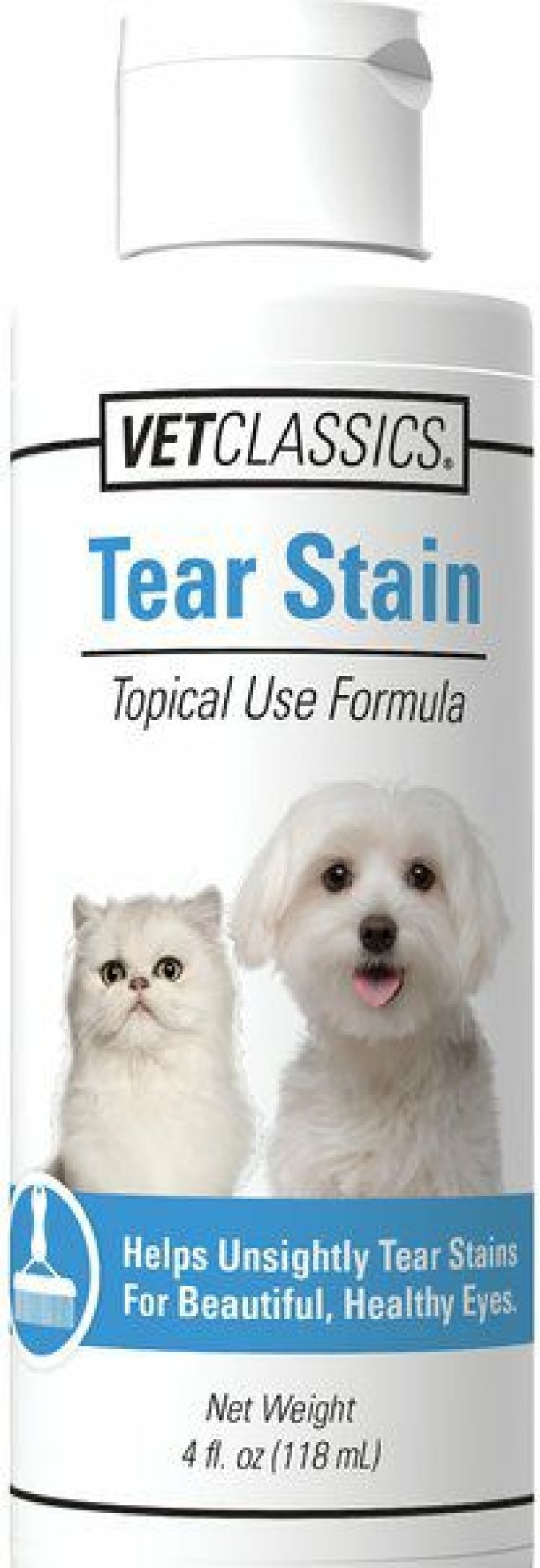 Cat Grooming * | Shop Vetclassics Dog & Cat Tear Stain Remover, 4-Oz Bottle