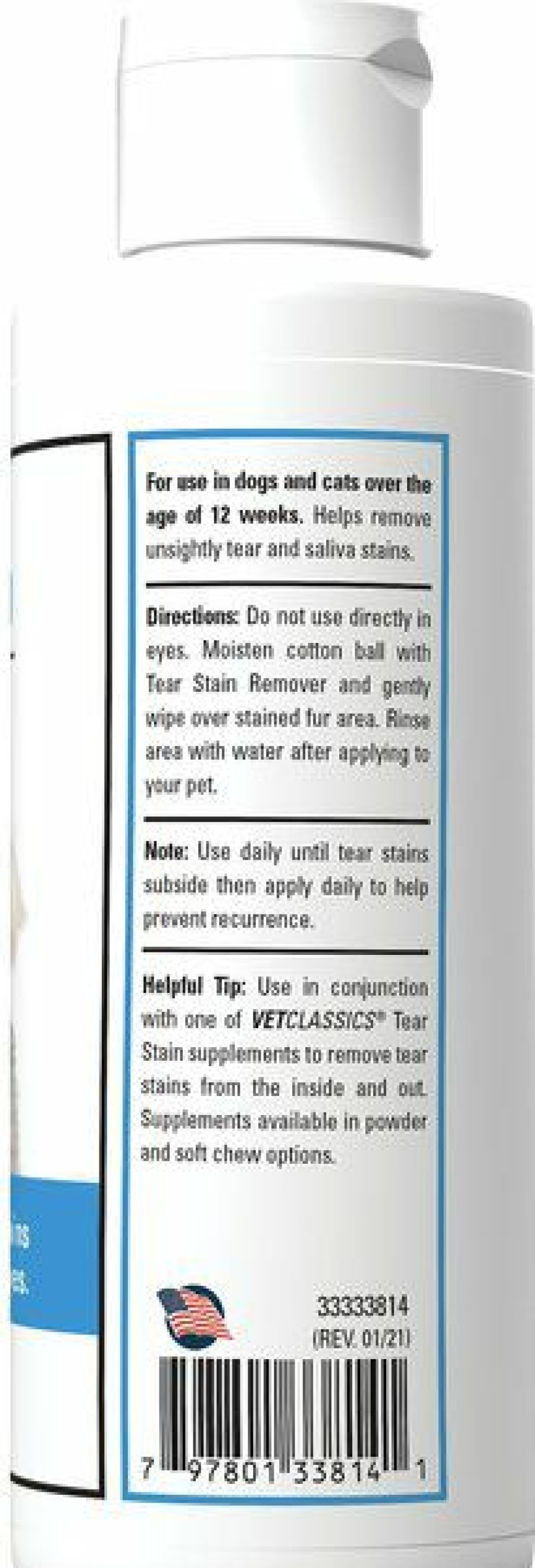 Cat Grooming * | Shop Vetclassics Dog & Cat Tear Stain Remover, 4-Oz Bottle