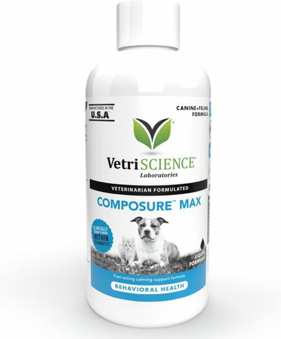 Cat Vitamins & Supplements * | Shop Vetriscience Composure Liquid Calming Supplement For Cats & Dogs, 8-Oz Bottle