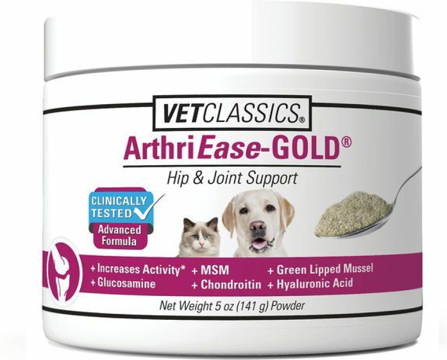 Cat Vitamins & Supplements * | Shop Vetclassics Arthriease-Gold Hip & Joint Support Powder Dog & Cat Supplement