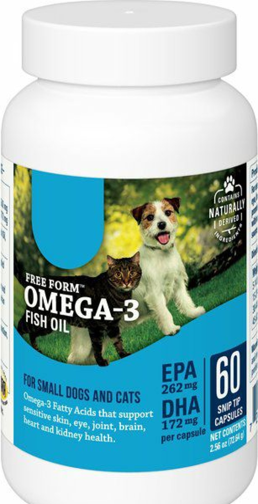 Cat Vitamins & Supplements * | New Free Form Snip Tips Fatty Acid Capsules For Small Dogs & Cats, 60 Count Bottle