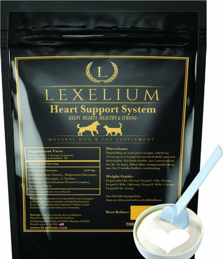 Cat Vitamins & Supplements * | Shop Lexelium Heart Support System Dog & Cat Supplement, 7-Oz Bag