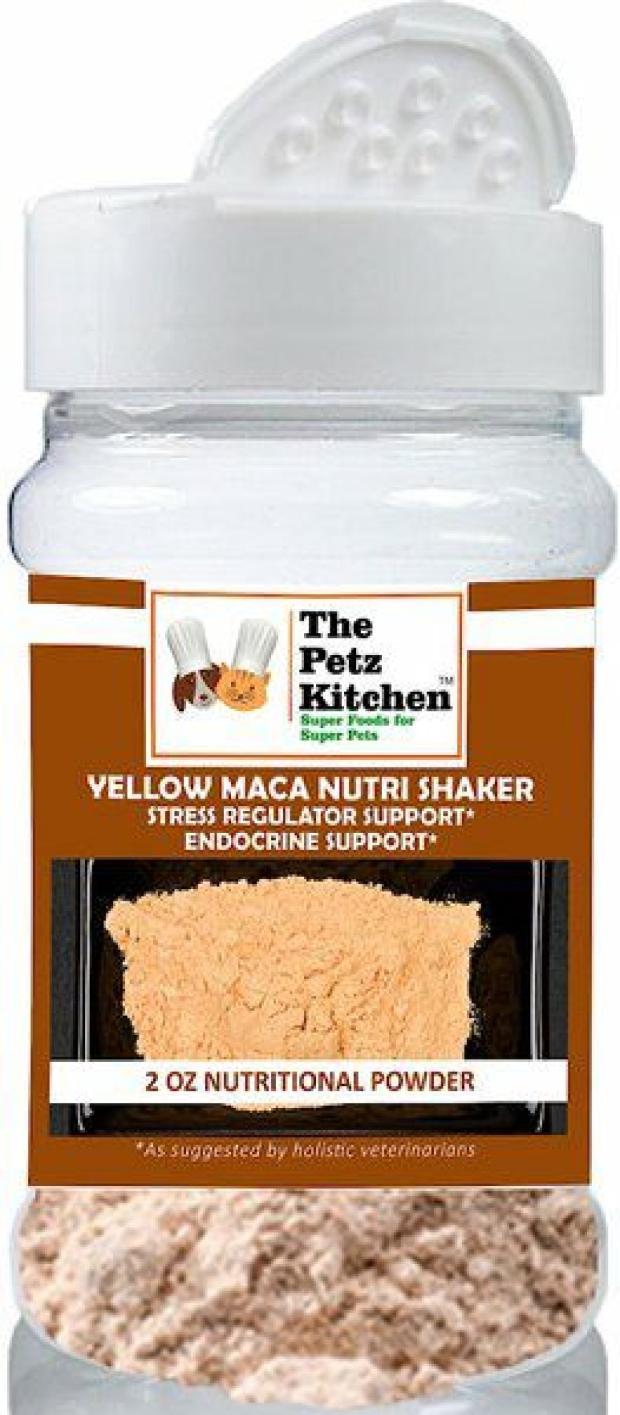 Cat Vitamins & Supplements * | New The Petz Kitchen Yellow Maca Powder Dog & Cat Supplement