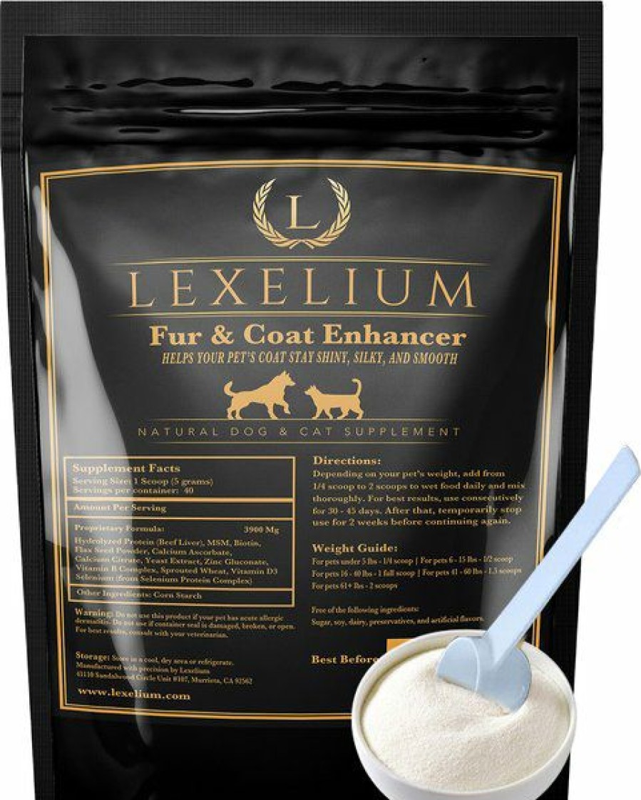 Cat Vitamins & Supplements * | New Lexelium Fur & Coat Enhancer Dog & Cat Supplement, 7-Oz Bag