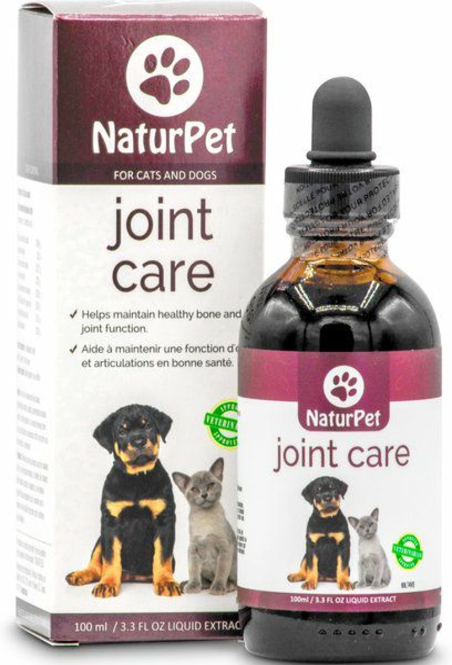 Cat Vitamins & Supplements * | Shop Naturpet Joint Care Pet Supplement, 100-Ml Bottle