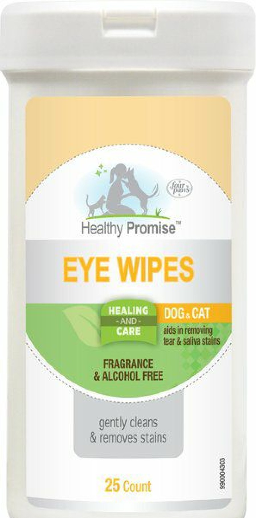 Cat Grooming * | Shop Four Paws Healing Remedies Tear Stain Remover Dog & Cat Eye Wipes, 25 Count