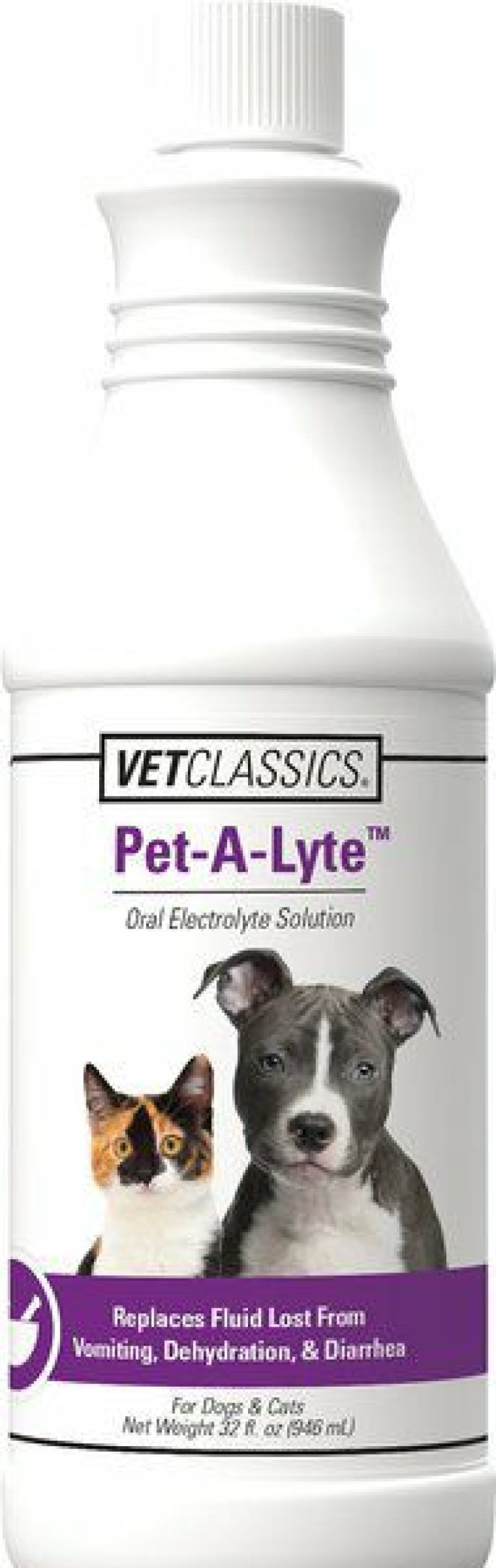 Cat Vitamins & Supplements * | Store Vetclassics Pet-A-Lyte Oral Electrolyte Solution Dog & Cat Supplement, 32-Oz Bottle