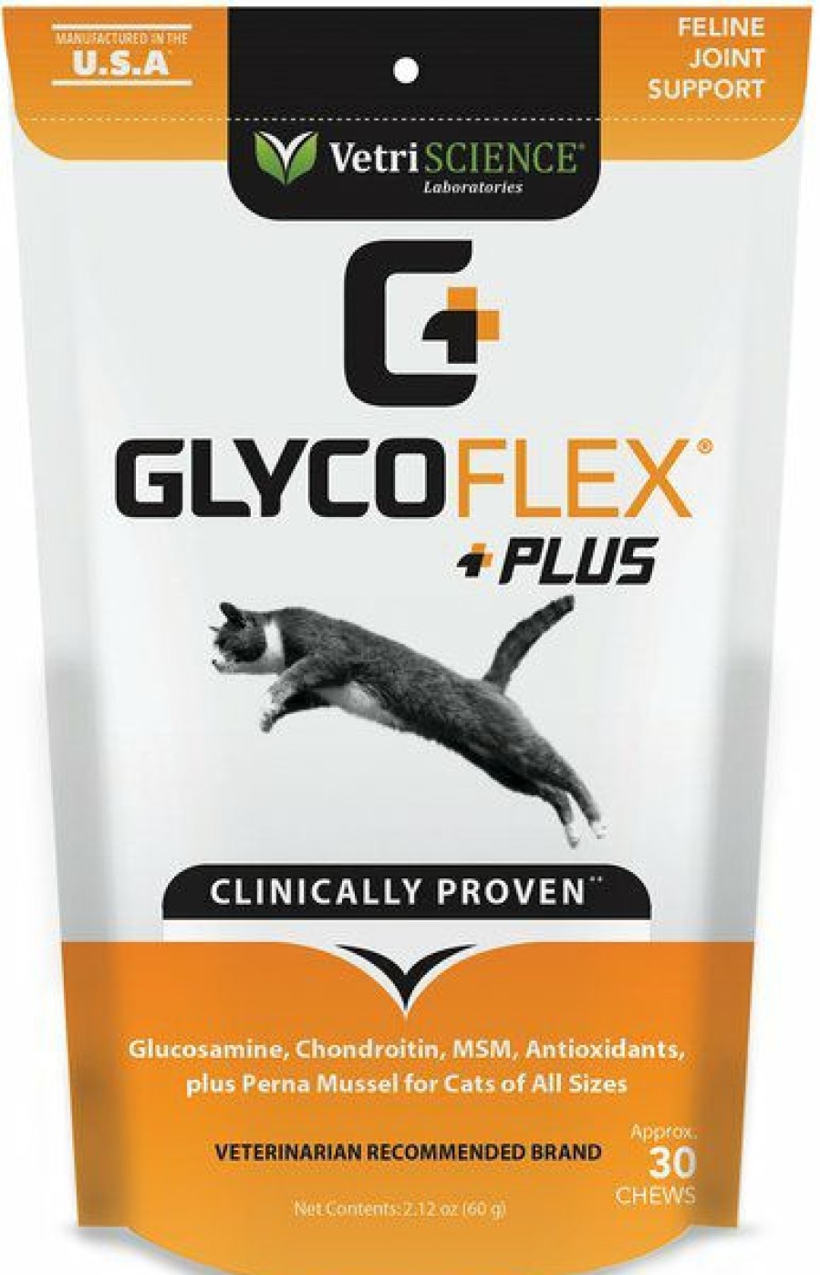 Cat Vitamins & Supplements * | New Vetriscience Glycoflex Plus Soft Chews Joint Supplement For Cats, 30 Count