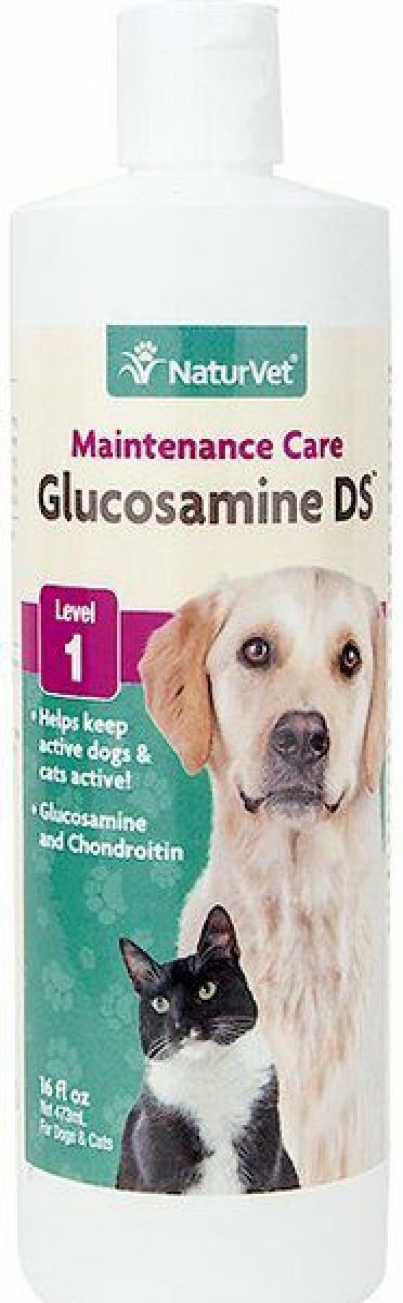 Cat Vitamins & Supplements * | Discount Naturvet Maintenance Care Glucosamine Ds Liquid Joint Supplement For Cats & Dogs