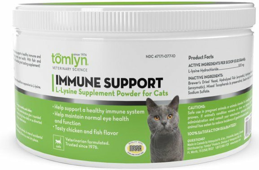 Cat Vitamins & Supplements * | Shop Tomlyn Immune Support Powder Immune Supplement For Cats, 3.5-Oz Tub