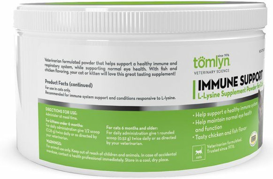 Cat Vitamins & Supplements * | Shop Tomlyn Immune Support Powder Immune Supplement For Cats, 3.5-Oz Tub