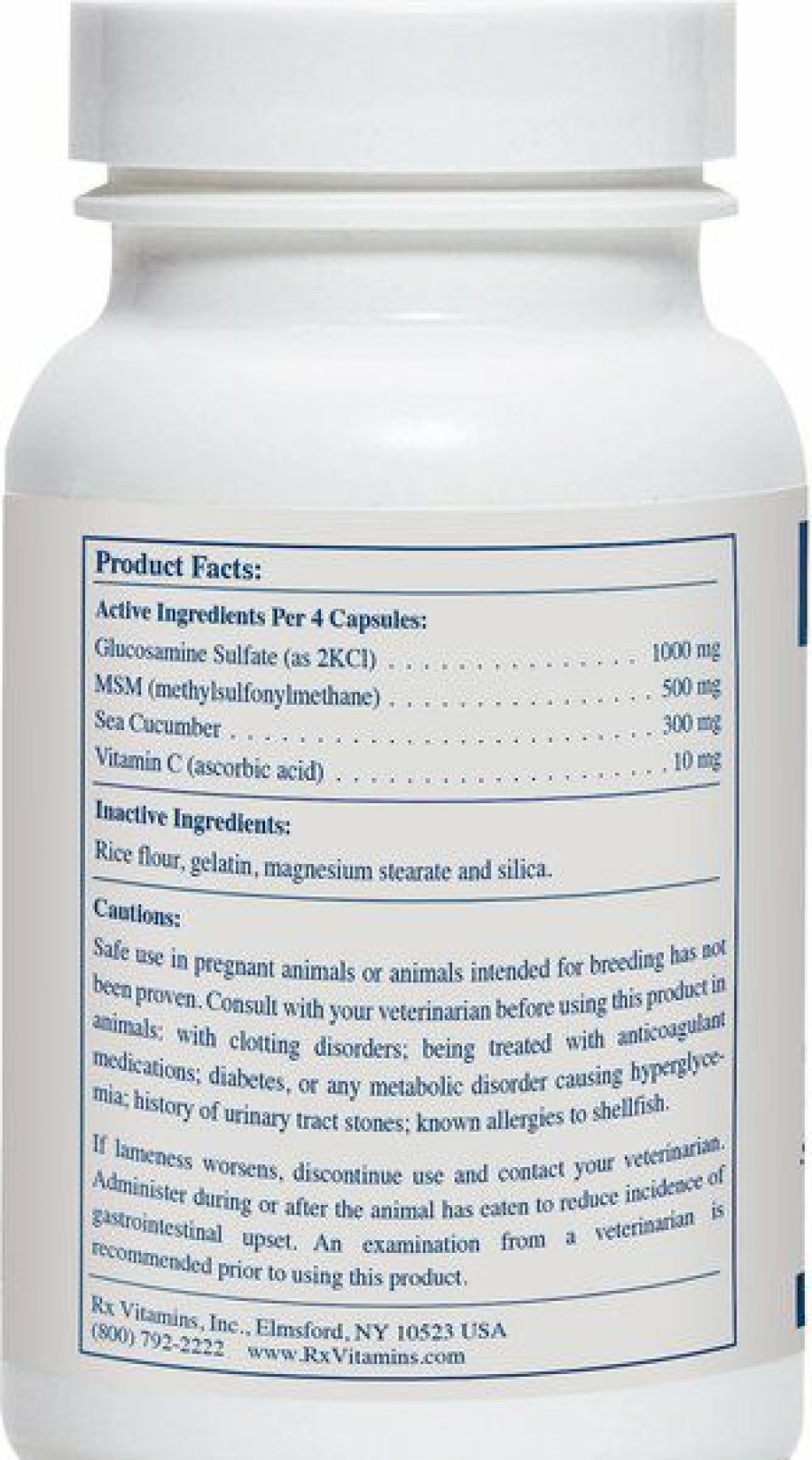 Cat Vitamins & Supplements * | Shop Rx Vitamins Megaflex Capsules Joint Supplement For Cats & Dogs, 600 Count