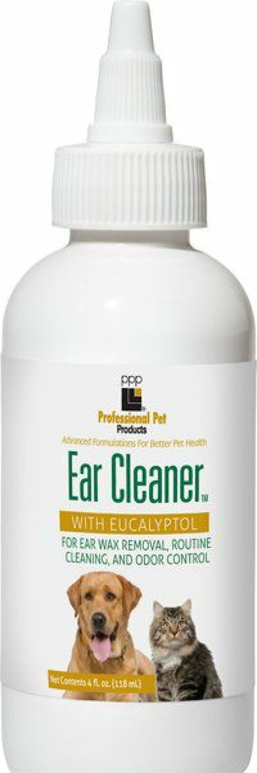 Cat Grooming * | Store Professional Pet Products Pet Ear Cleaner, 4-Oz Bottle