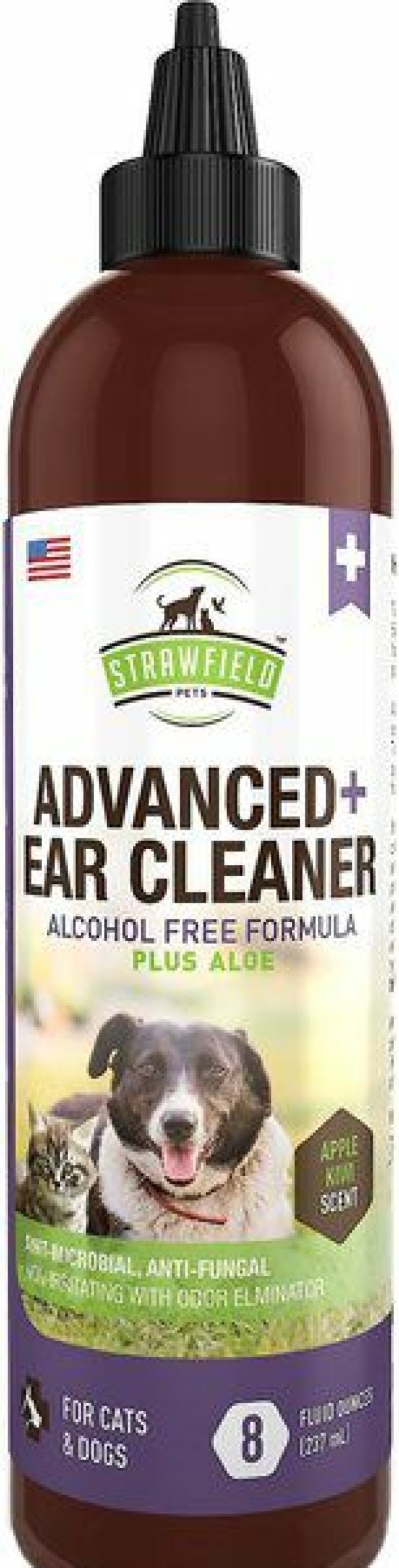 Cat Grooming * | Shop Strawfield Pets Advanced Dog & Cat Ear Cleaner, 8-Oz Bottle