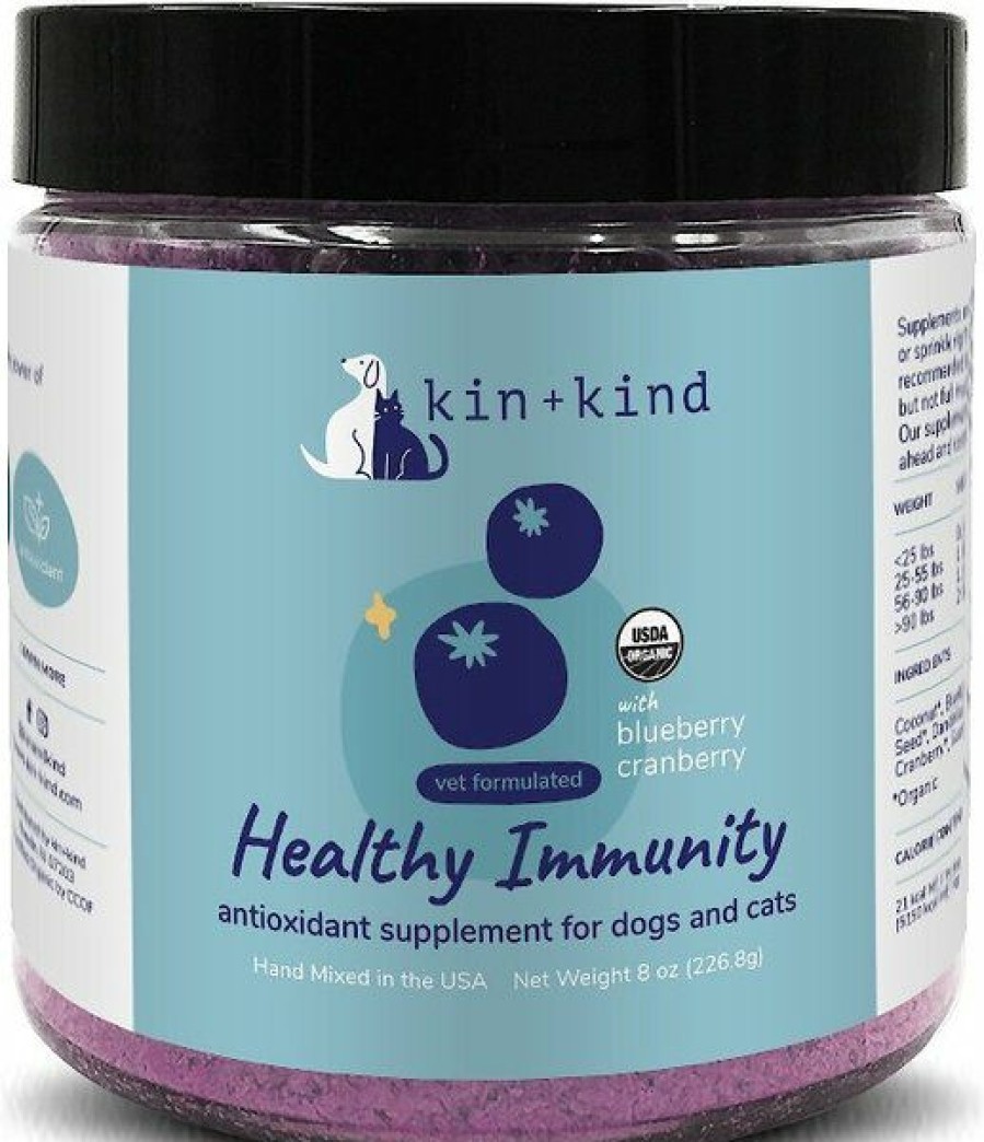 Cat Vitamins & Supplements * | Shop Kin+Kind Organic Immunity Boost Dog & Cat Supplement