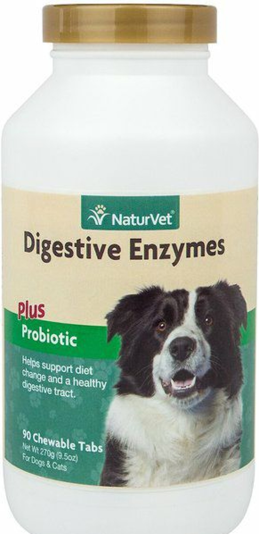 Cat Vitamins & Supplements * | Limited Edition Naturvet Digestive Enzymes Plus Probiotic Chewable Tablets Digestive Supplement For Cats & Dogs