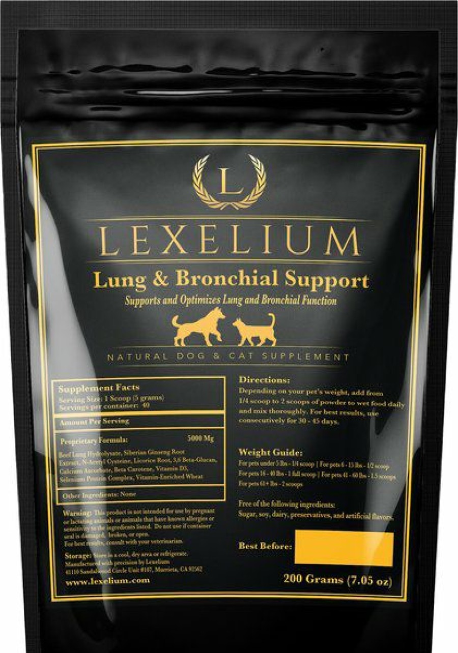 Cat Vitamins & Supplements * | New Lexelium Lung & Bronchial Support Dog & Cat Supplement, 7-Oz Bag