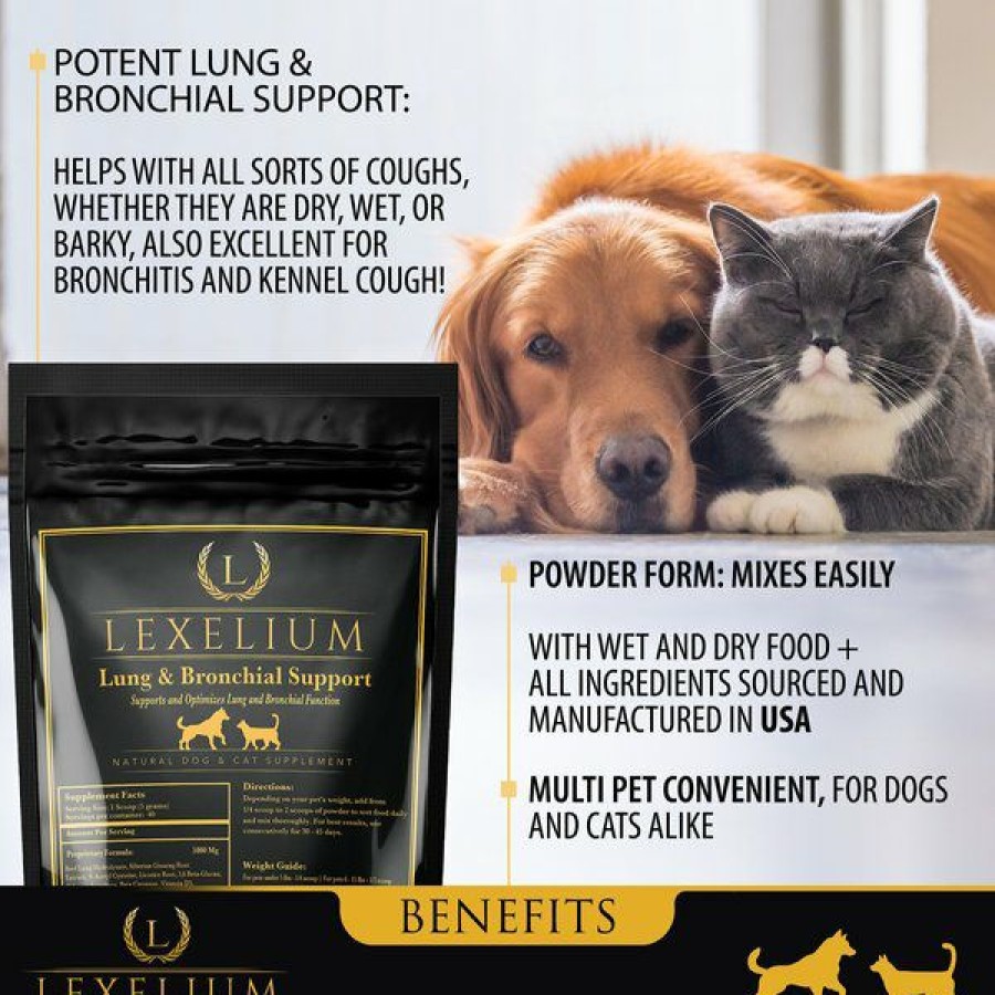 Cat Vitamins & Supplements * | New Lexelium Lung & Bronchial Support Dog & Cat Supplement, 7-Oz Bag