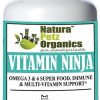 Cat Vitamins & Supplements * | New Natura Petz Organics Vitamin Ninja Omega 3 & 6, Super Food, Immune & Multi-Vitamin Support* Cat Supplement, 150 Count