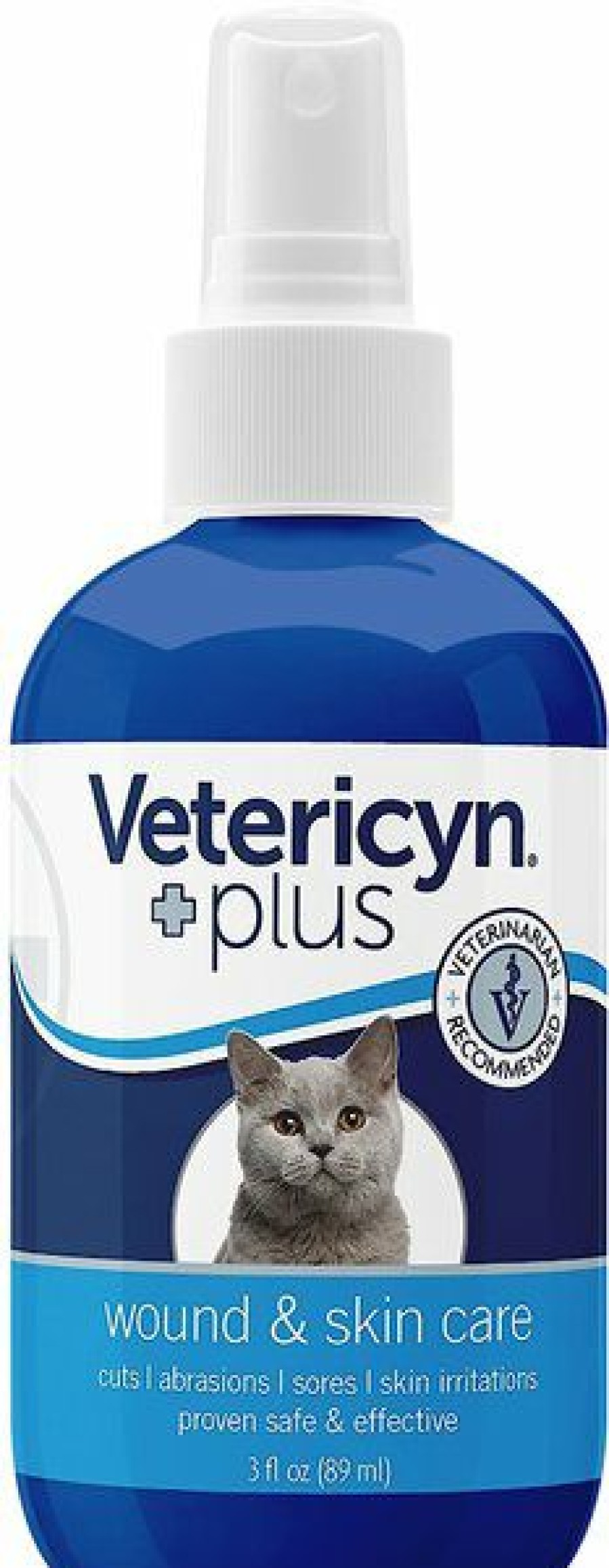 Cat Healthcare * | Store Vetericyn Plus Feline Antimicrobial Cat Wound & Skin Spray, 3-Oz Bottle