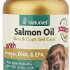 Cat Vitamins & Supplements * | Shop Naturvet Salmon Oil Plus Omegas Softgels Skin & Coat Supplement For Cats & Dogs, 120 Count