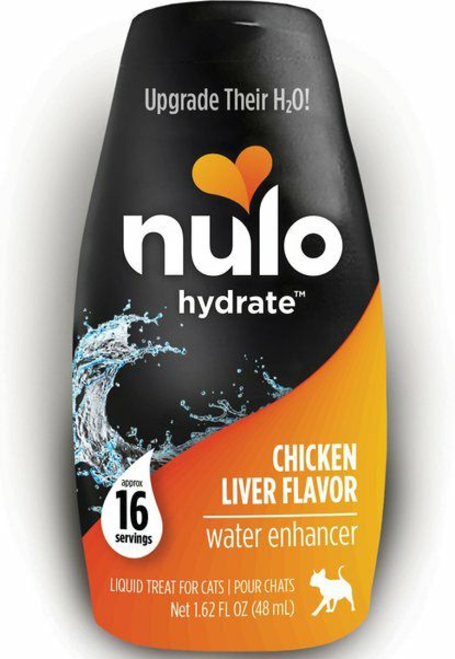 Cat Vitamins & Supplements * | New Nulo Hydrate Chicken Liver Flavored Water Enhancer Liquid Supplement For Cats, 1.62-Oz Bottle, Case Of 12