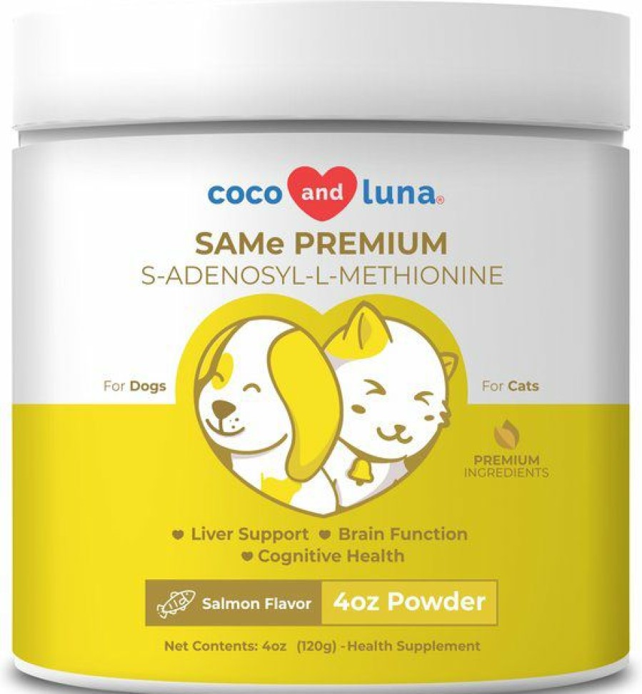 Cat Vitamins & Supplements * | Outlet Vita Pet Life Coco & Luna Same Premium Salmon Flavor Powder Dog & Cat Supplement, 4-Oz Jar